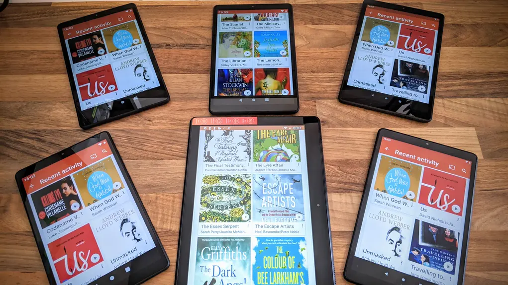 tablets listening books